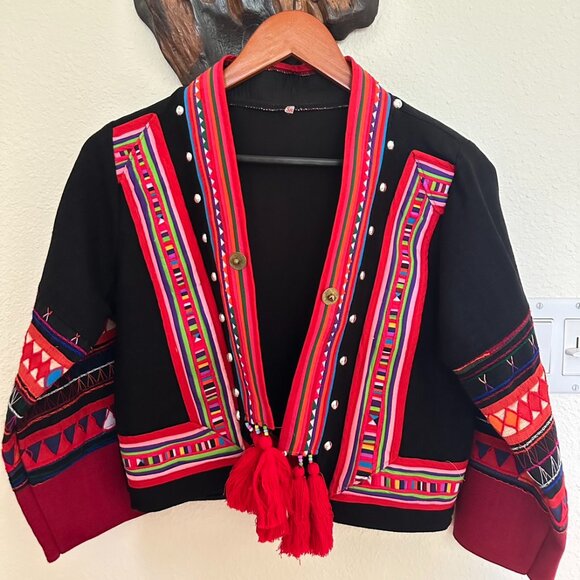 Boho Ethnic Handmade Jacket (Thai Tribal Style) - Picture 1 of 4